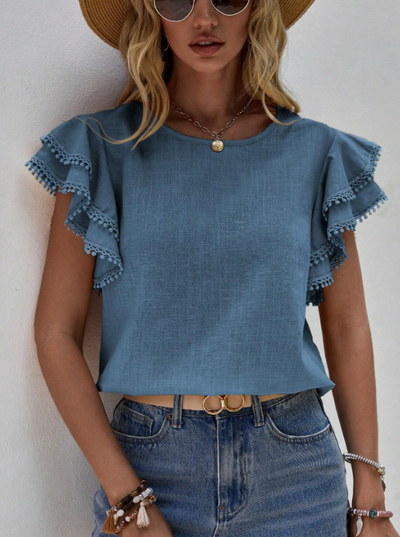Samantha | Chic Linen Blouse