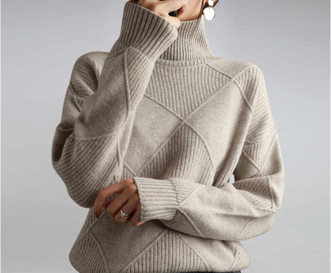 Sierra | Classic Knit Turtleneck Sweater