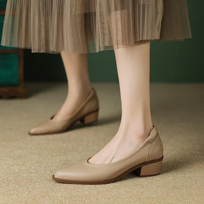 Novalisse | Mid-Heeled Slip-On Shoes