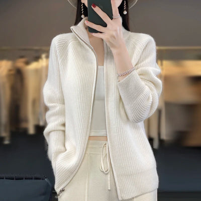 Woolora | Women’s Merino Wool Semi-Turtleneck Sweater