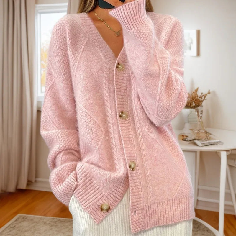 Evelyn | 100% Wool Knit Cardigan