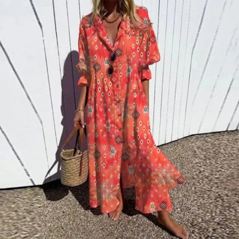 Sierra | Boho Spirit Midi Dress