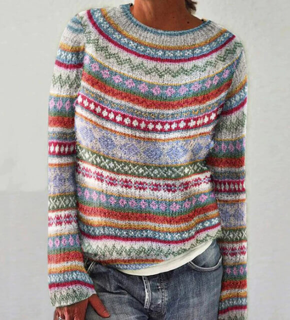 Reagan | Colorblock Knit Pullover