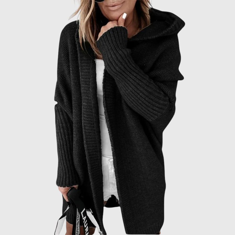 Madeline | Mid-Length Hooded Cardigan