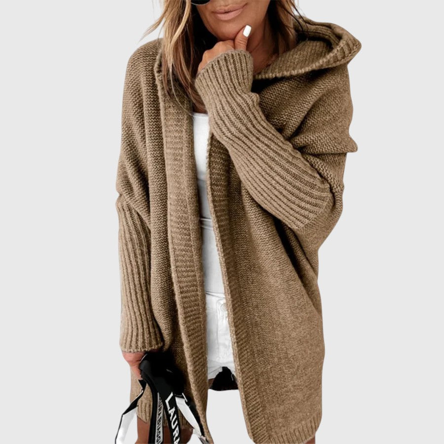 Madeline | Mid-Length Hooded Cardigan