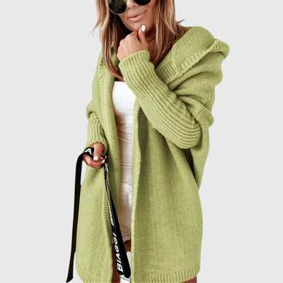 Madeline | Mid-Length Hooded Cardigan