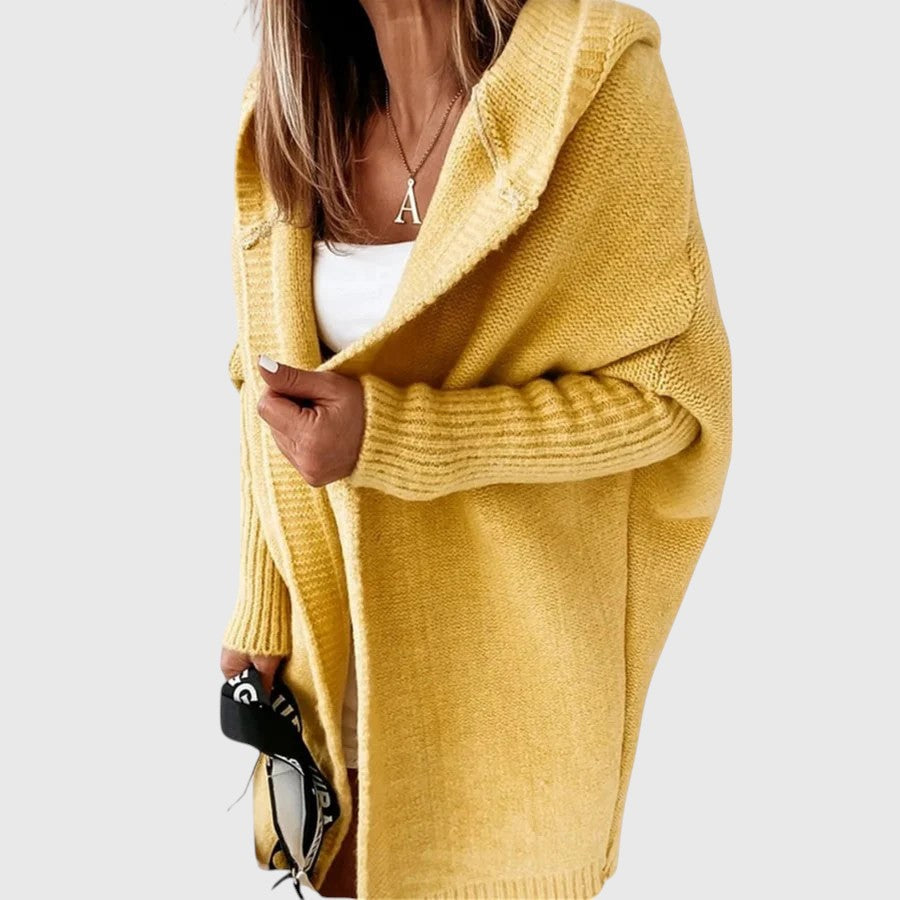 Madeline | Mid-Length Hooded Cardigan