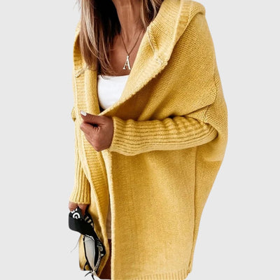 Madeline | Mid-Length Hooded Cardigan
