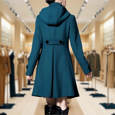 Daphne | Hooded Cape Jacket with Pockets