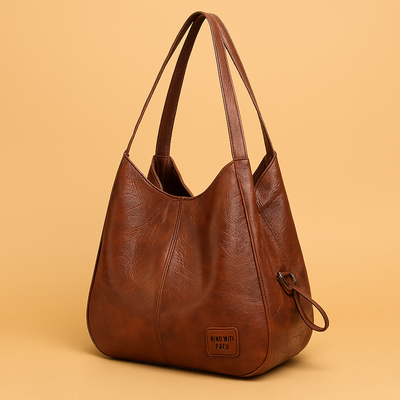 Monroe | Vintage Vegan Leather Shoulder Bag