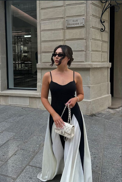 Viara | Paneled Maxi Dress