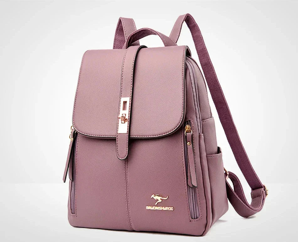 Liora | Sleek Vegan Leather Backpack