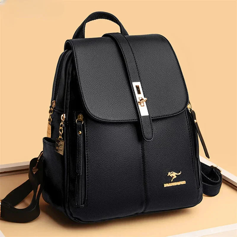 Liora | Sleek Vegan Leather Backpack