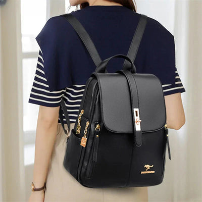 Liora | Sleek Vegan Leather Backpack