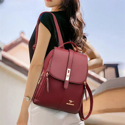 Liora | Sleek Vegan Leather Backpack