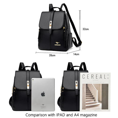 Liora | Sleek Vegan Leather Backpack