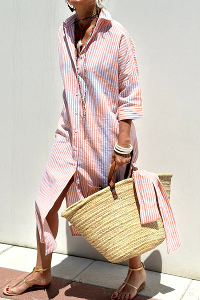 Sophira | Timeless Striped Shirt Dress