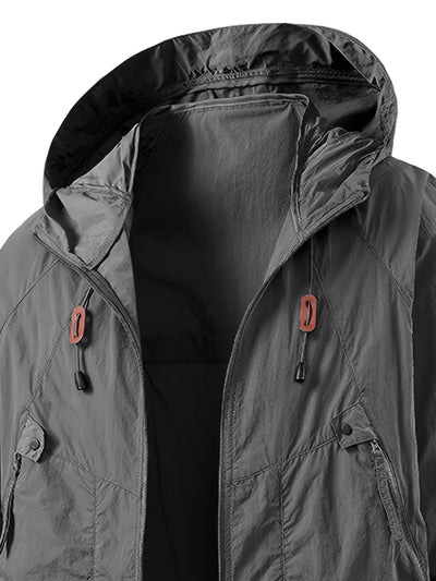 Carter | Waterproof Windbreaker Jacket with Adjustable Hood for Outdoor Adventures