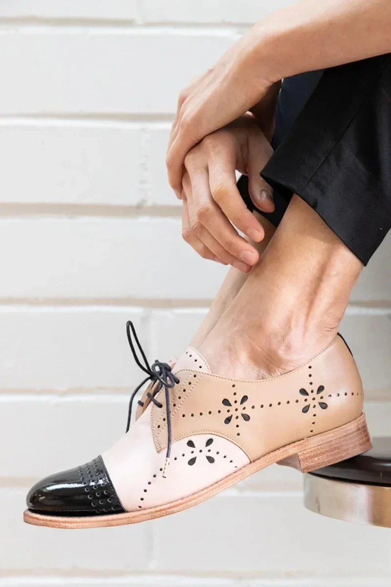 Elora | Two-Tone Oxford Shoes