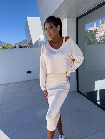 Blakely | 2-Piece Sweatshirt & Dress Layered Set