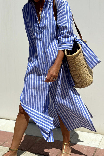 Sophira | Timeless Striped Shirt Dress