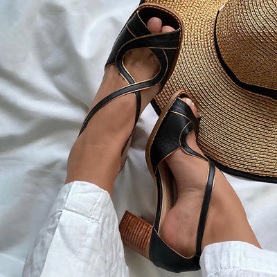 Adele | Elegant Cross-Strap Sandals