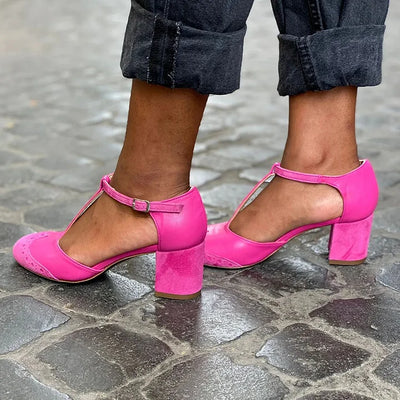 Clara | Closed-Toe T-Bar Strap Sandals