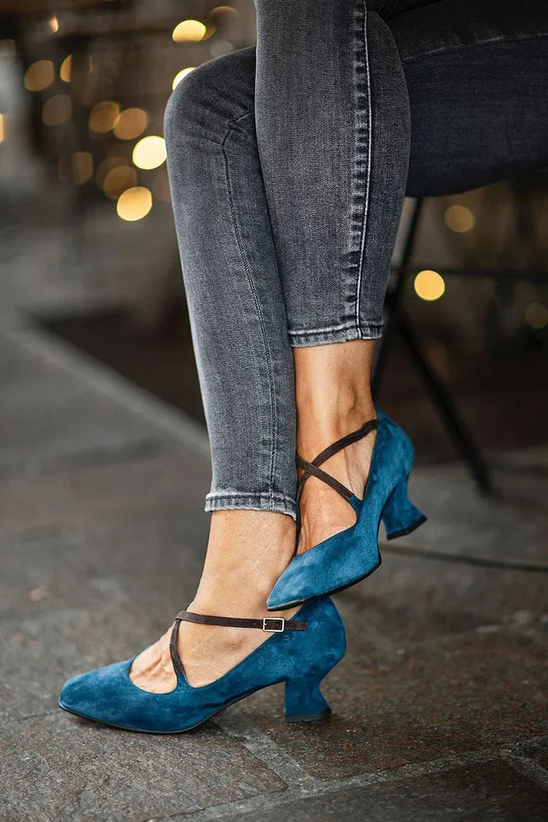 Camille | Elegant Strap Mid-Heels
