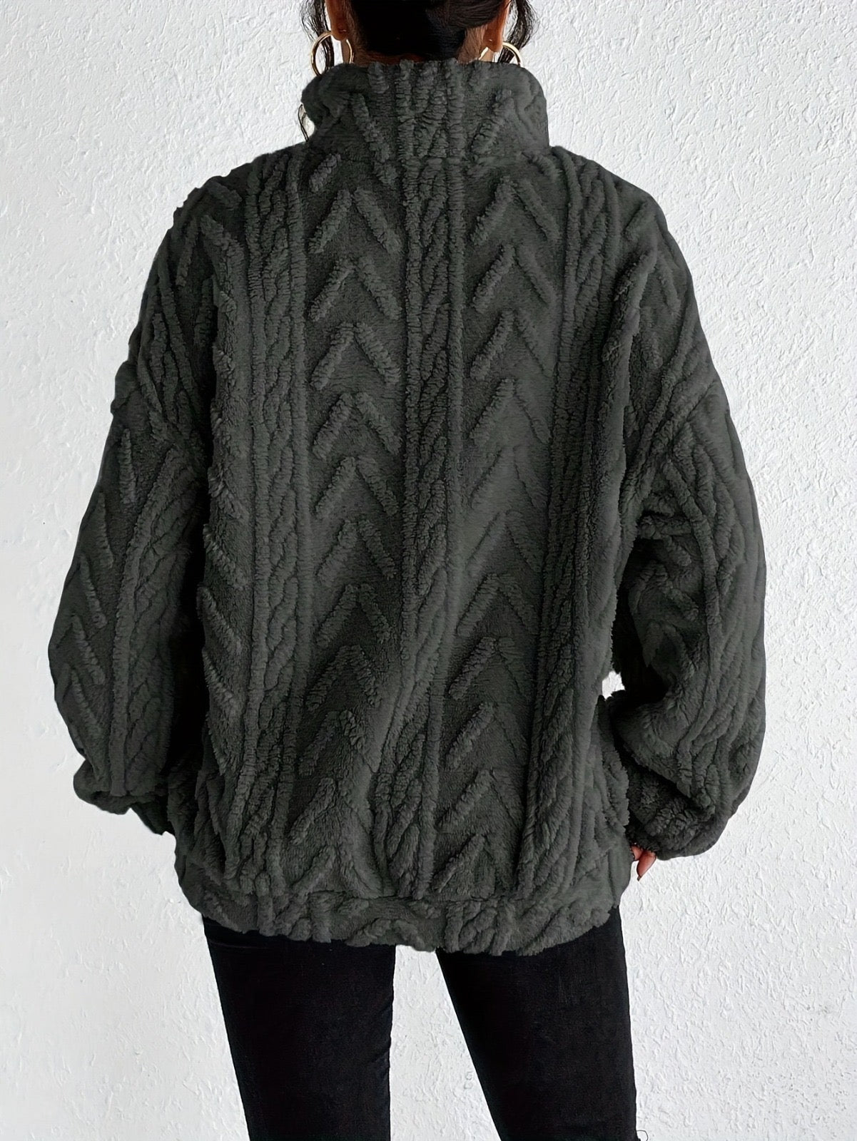Brooklyn | Fluffy Zip Sweater