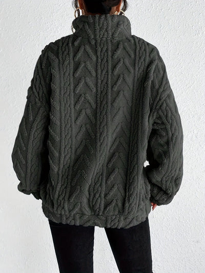 Brooklyn | Fluffy Zip Sweater