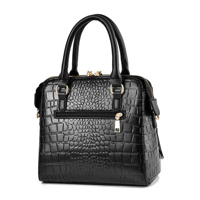Monroe | Crocodile-Embossed Vegan Leather Bag