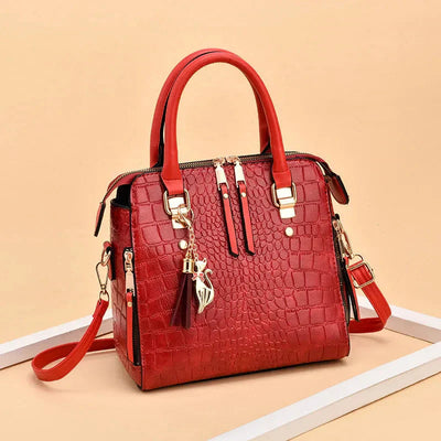 Monroe | Crocodile-Embossed Vegan Leather Bag