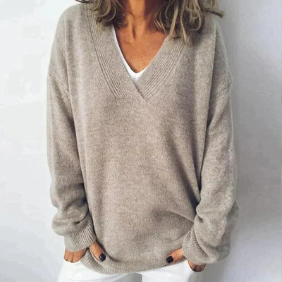 Elara | V-Neck Cashmere Pullover