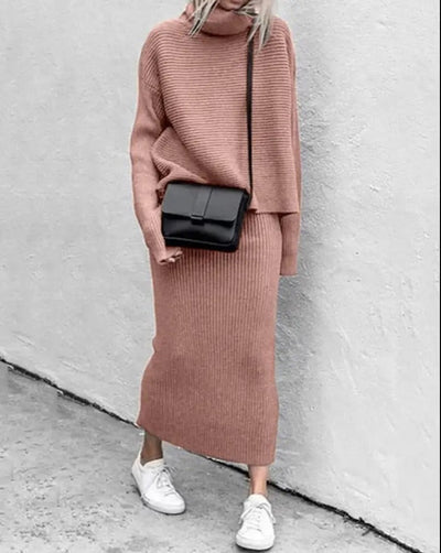 Camden | High-Neck Knit Two-Piece Set