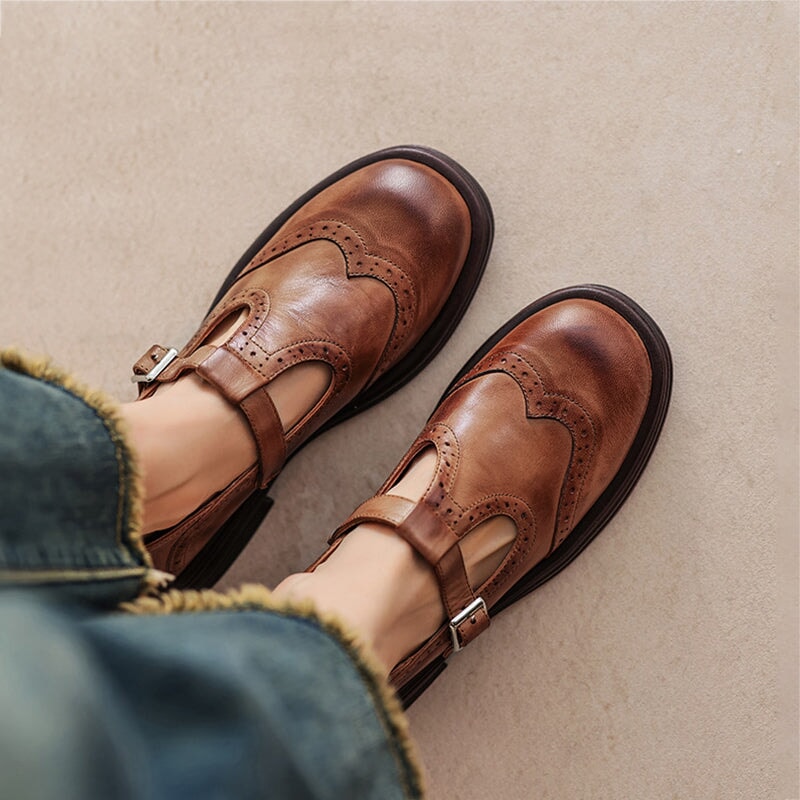 Risla | Leather Mary Janes