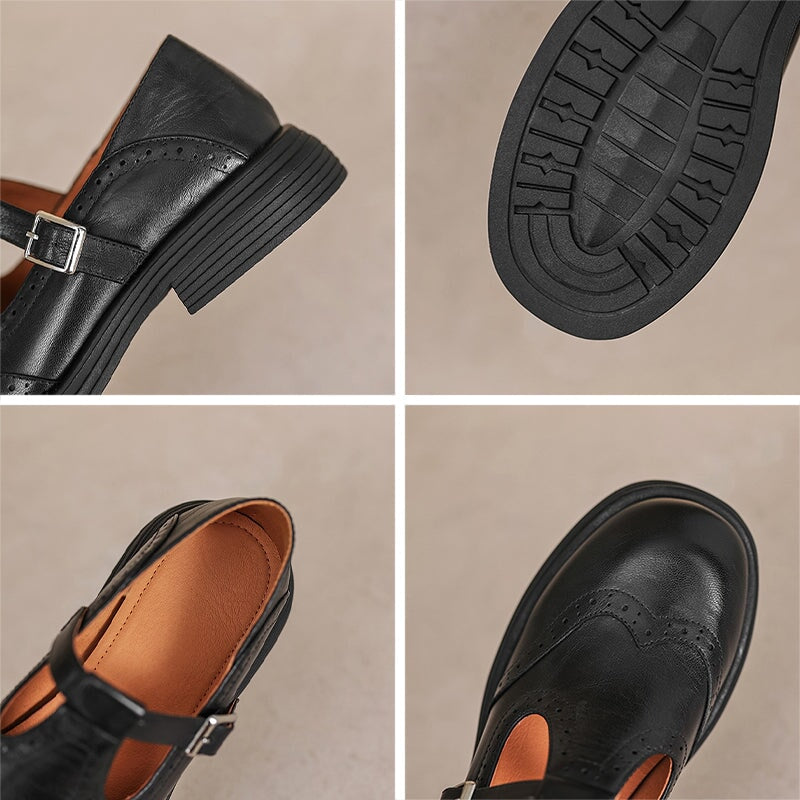 Risla | Leather Mary Janes