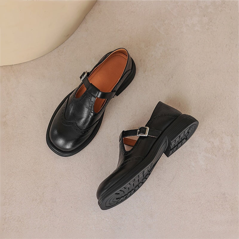 Risla | Leather Mary Janes