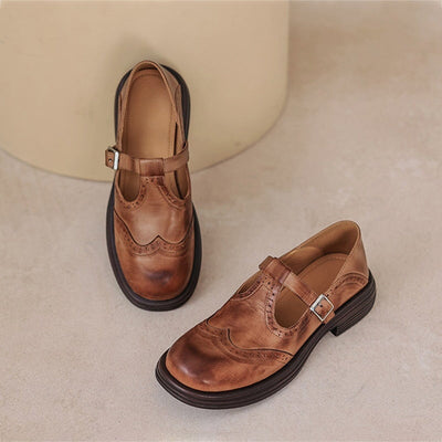 Risla | Leather Mary Janes