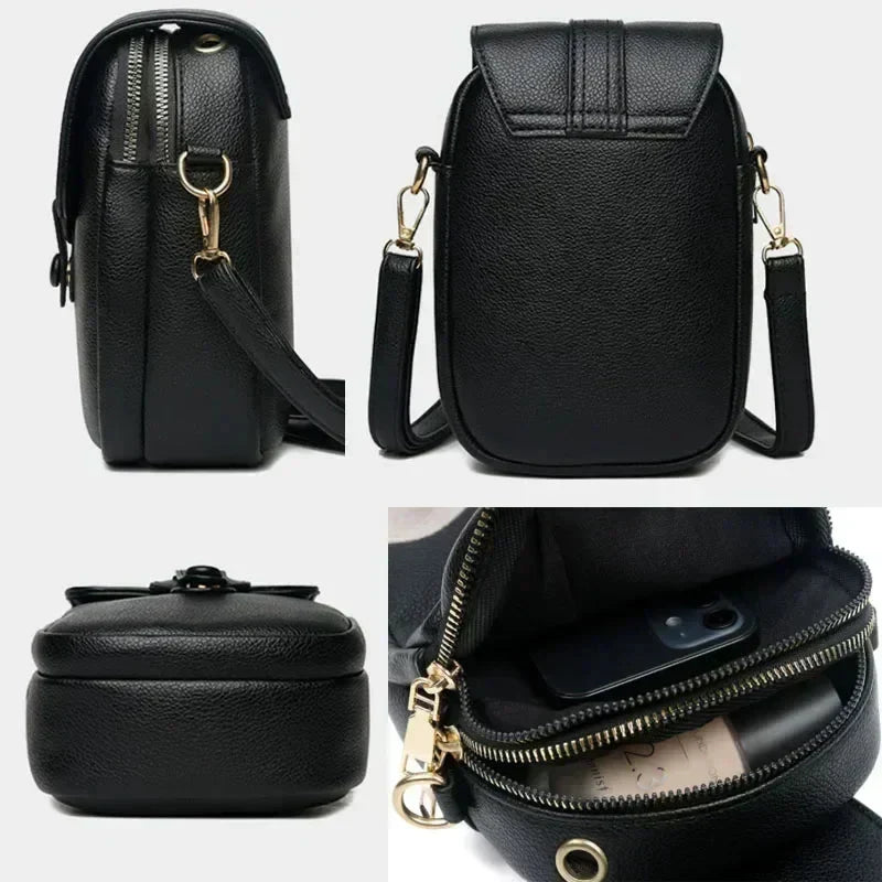 Adalyn | Classic Vintage Leather Shoulder Bag