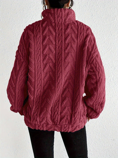 Brooklyn | Fluffy Zip Sweater