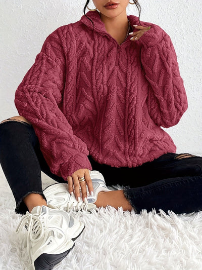 Brooklyn | Fluffy Zip Sweater