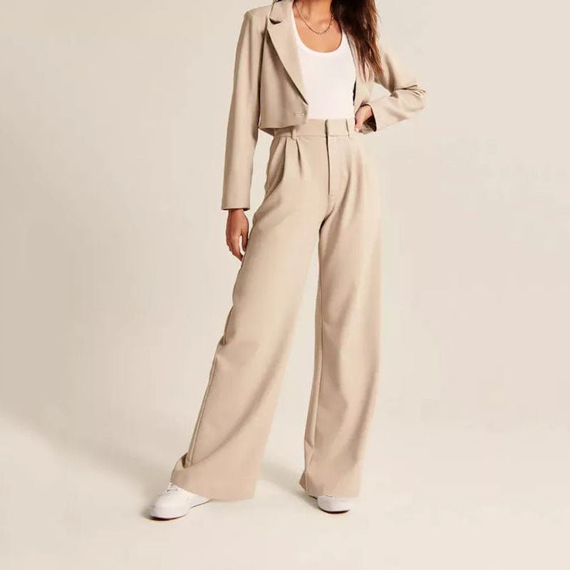 Emery | High-Waist Wide Leg Trousers