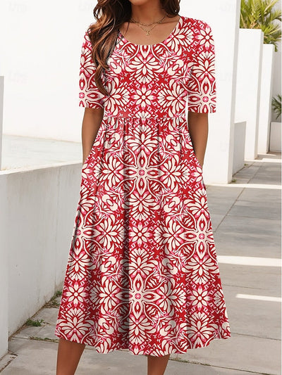 Carlyn | Floral Breezy Midi Dress