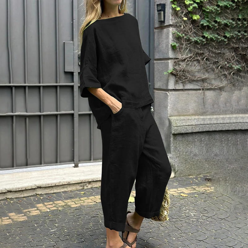 Solene | Cotton-Linen Two-Piece Set