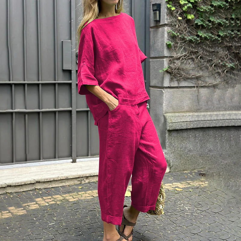 Solene | Cotton-Linen Two-Piece Set