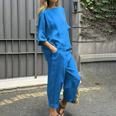 Solene | Cotton-Linen Two-Piece Set