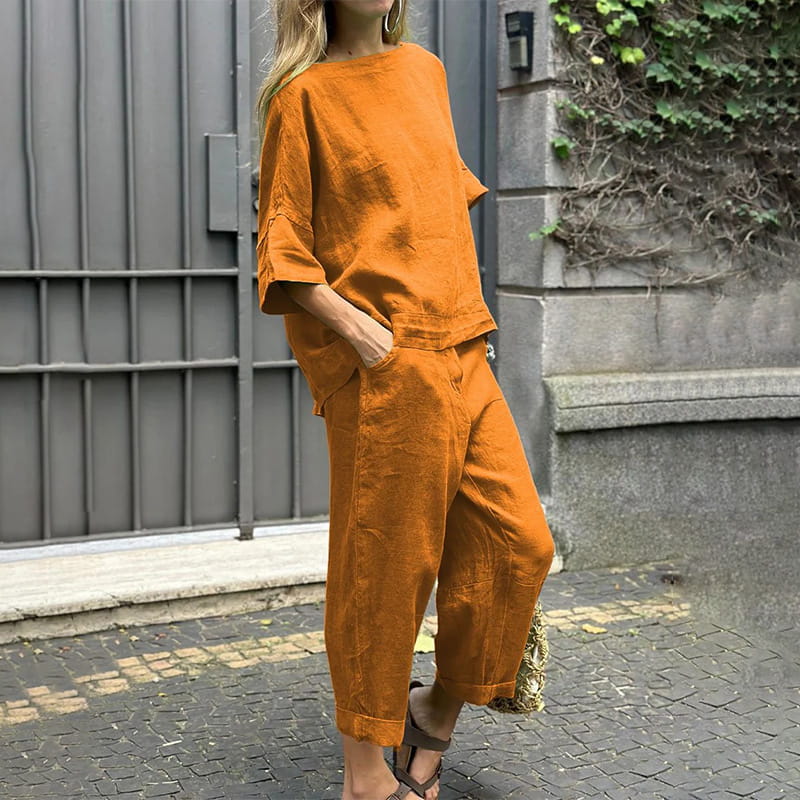 Solene | Cotton-Linen Two-Piece Set