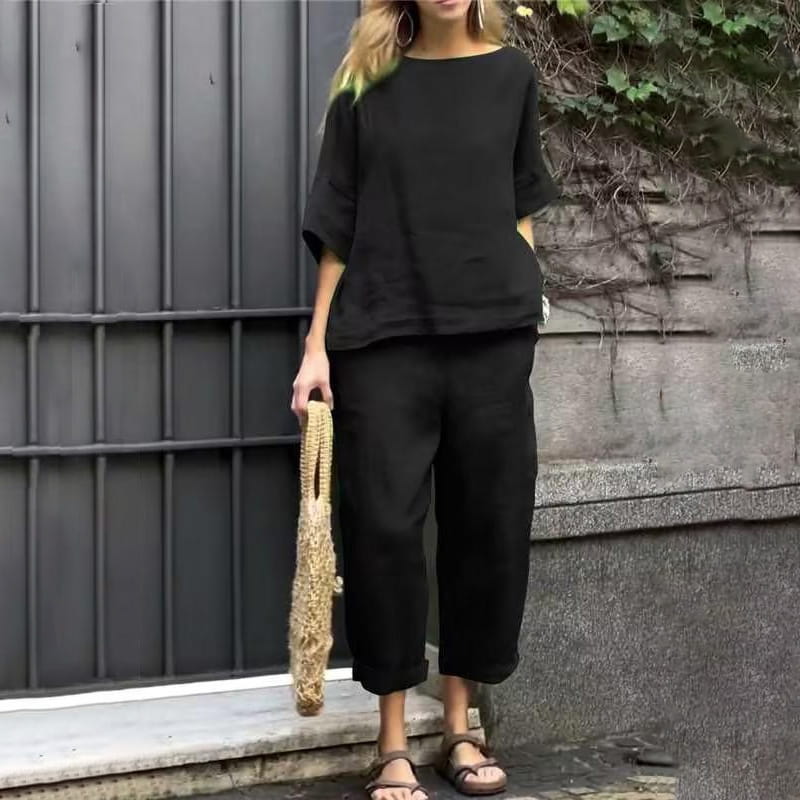 Solene | Cotton-Linen Two-Piece Set
