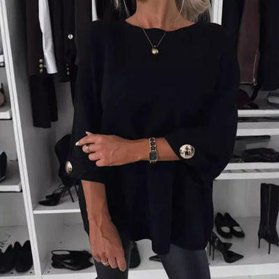 Ember | Elegant Button Sleeve Top