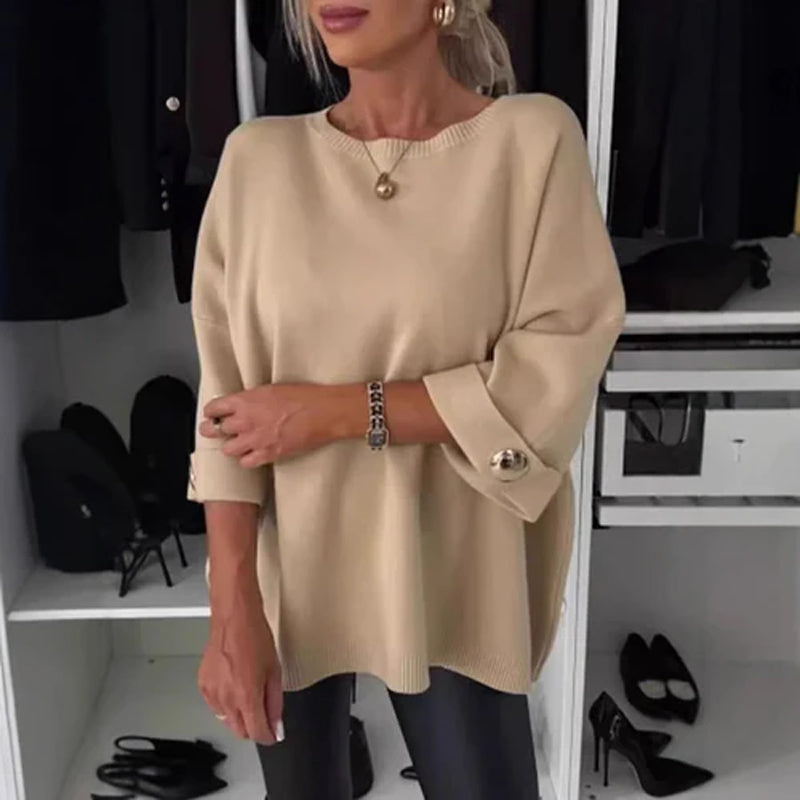 Ember | Elegant Button Sleeve Top
